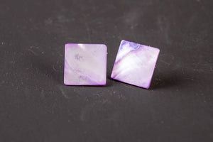 Lilac Mother of Pearl Studs