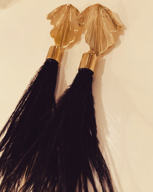 Black & Gold feathers