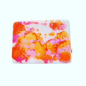 Pink, Orange, and White Swirl Soap